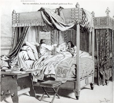 Richelieu (1585-1642) revealing to Louis XIII (1610-43) the Cinq-Mars
